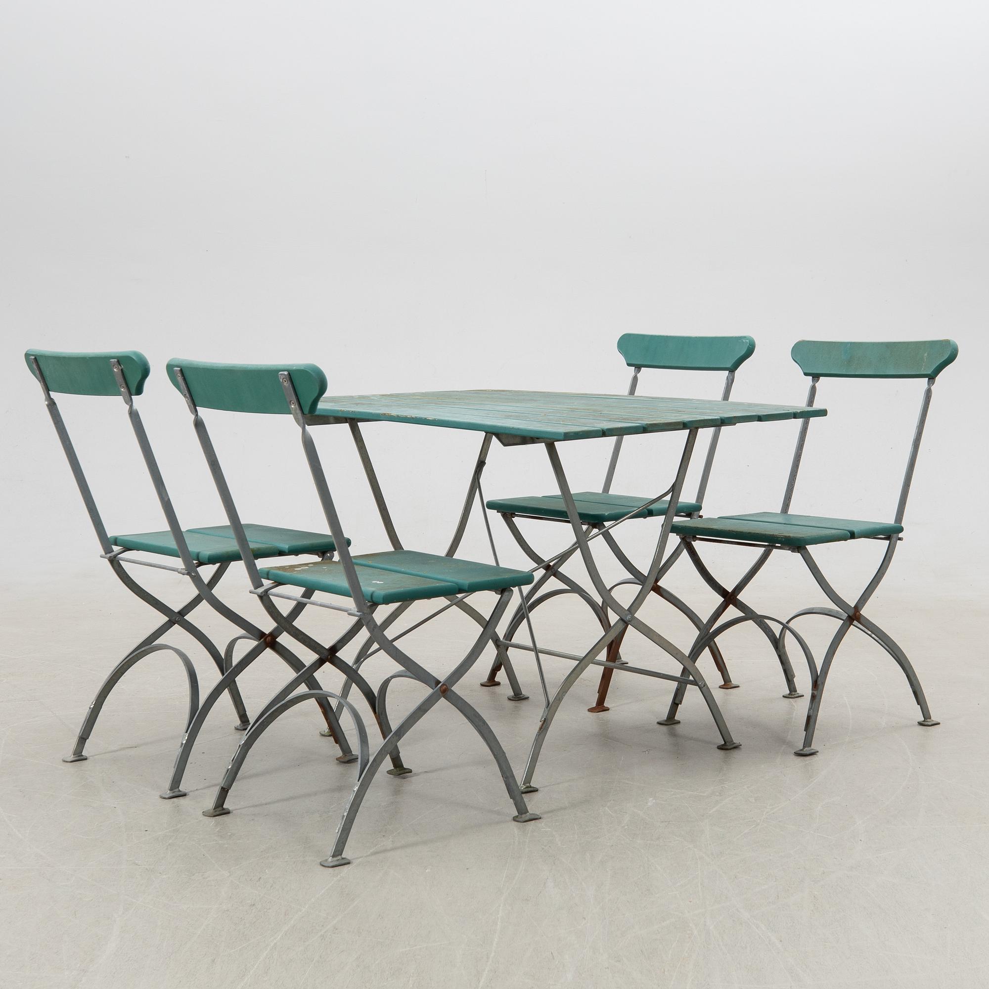 Garden group 5 pcs Grythyttan "Bryggeriserien" second half of the 20th century.