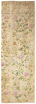 563. A set of four Chinese wall paper panels, Qing dynasty, 18th Century.