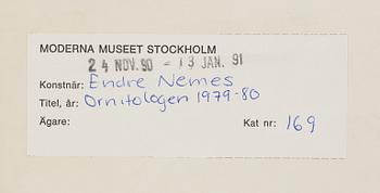 ENDRE NEMES, collage, tempera och blyerts. Utförd 1979-80.