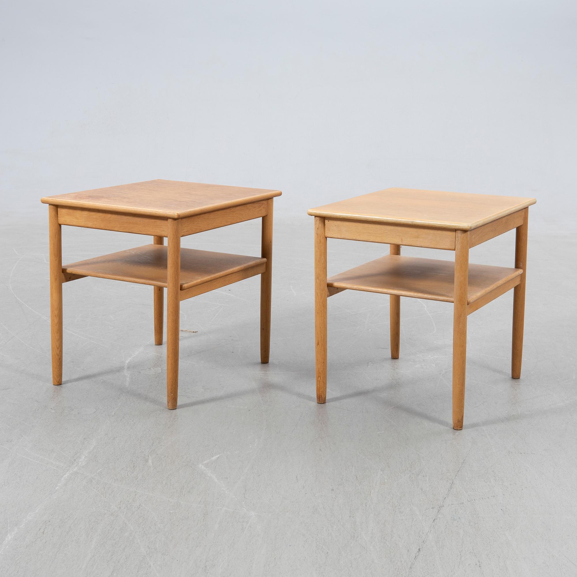 Anders Löfgren, bedside tables, a pair, "Safir", Tingströms, 1960s.