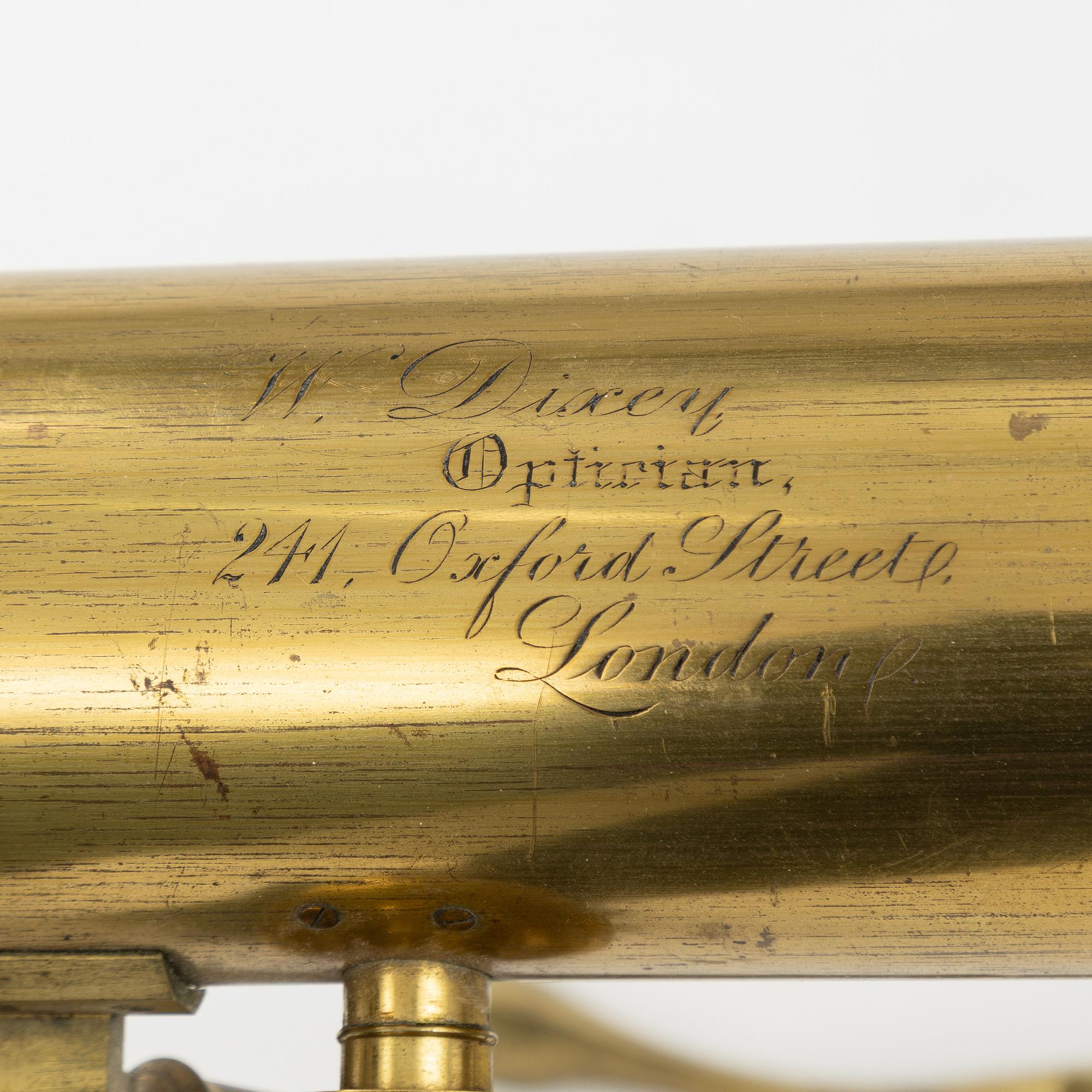 A Telescope, 19th century, William Dixey, London.