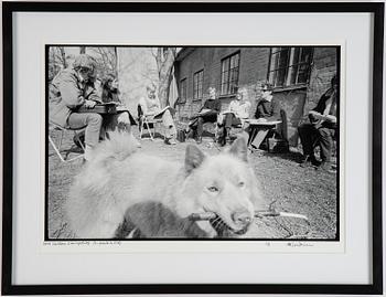 Carl Johan De Geer, fotografi, signerat 1/3.