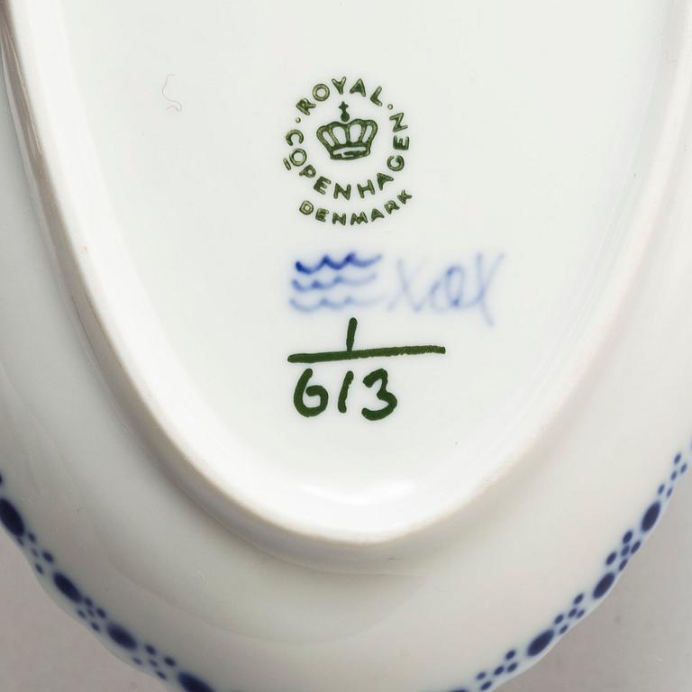 ROYAL COPENHAGEN, a part 'Musselmalet' coffee and dinner service, Denmark (49 pieces).