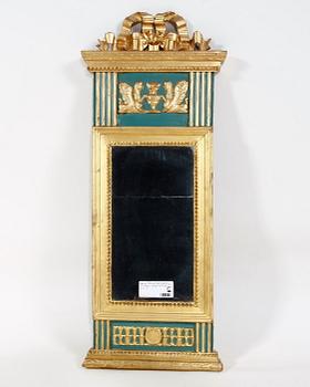 SPEGEL, sengustaviansk, stämplad troligen med Jönköpings hallstämpel, tidigt 1800-tal.