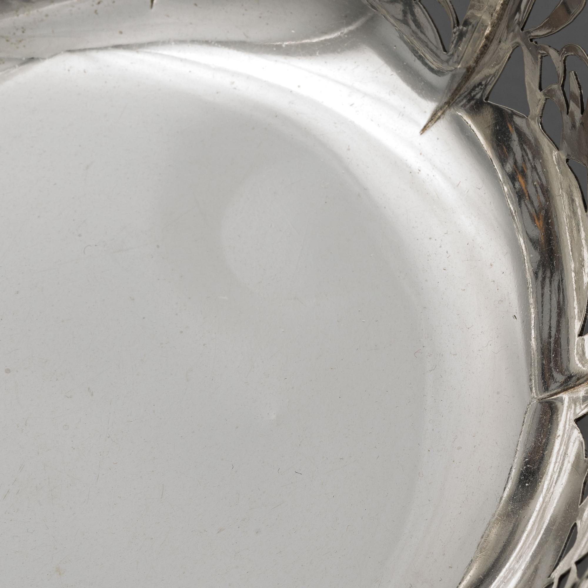 Skål, silver, svensk importstämpel, omkring 1900-talets mitt.
