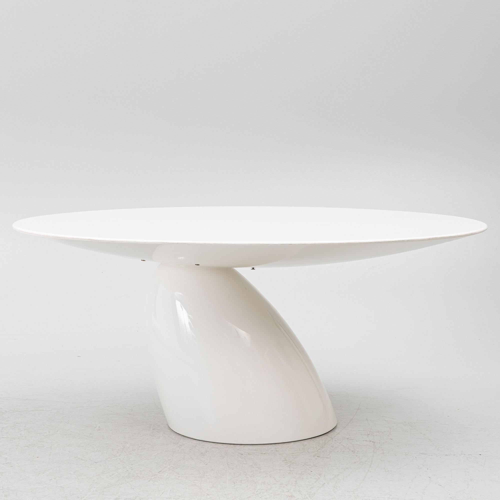 Eero Aarnio, a dining table, 'Parabel', designed in 1994.