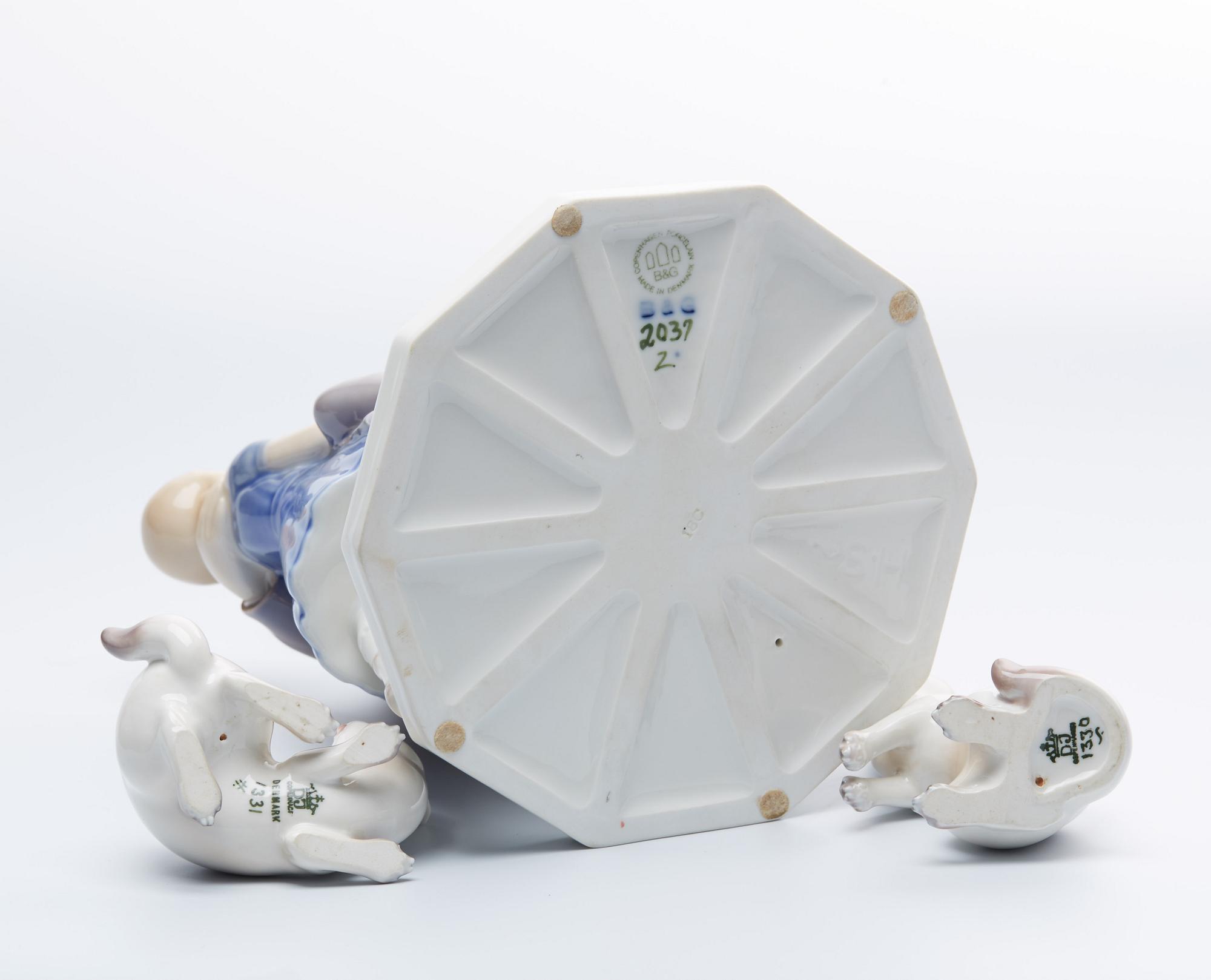 FIGURINER, 3 ST Bing & Grödnahl samt Dahl Jensen, 1900-talets andra hälft.