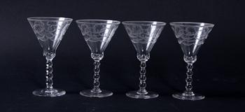 GLASSERVISDELAR, 27 st, "Molnet", Simon Gate, Orrefors.