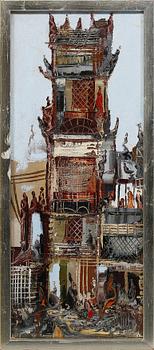 OKÄND KONSTNÄR, blandteknik, signerad Trevor Lawrence à tergo, sent 1900-tal.