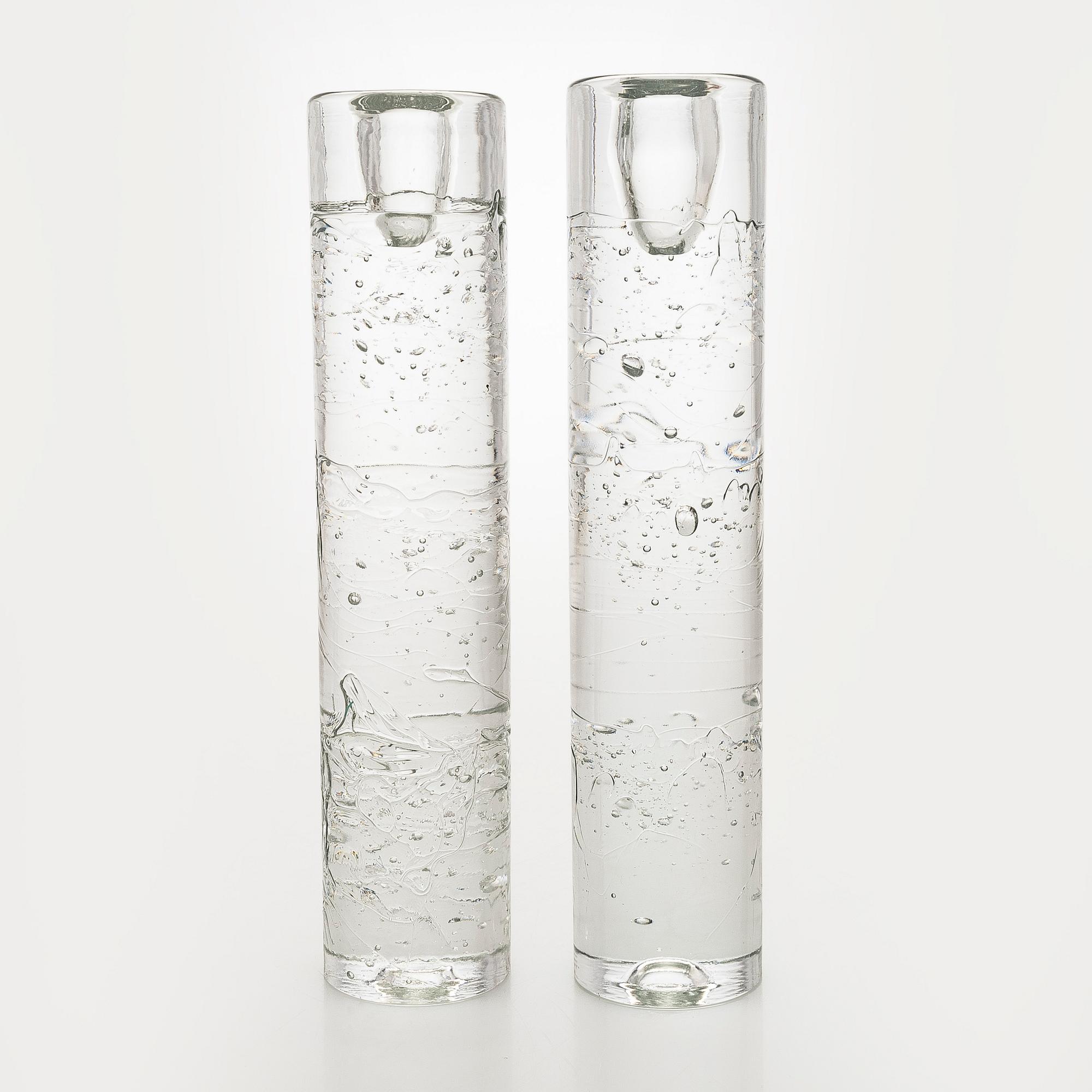 Timo Sarpaneva, kynttilänjalkapari, "Arkipelago"-sarja, Iittala.