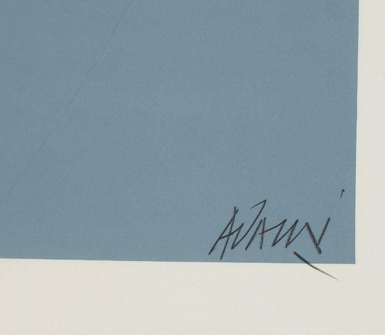 Valerio Adami, silkscreen, signed and numbered 30/100.