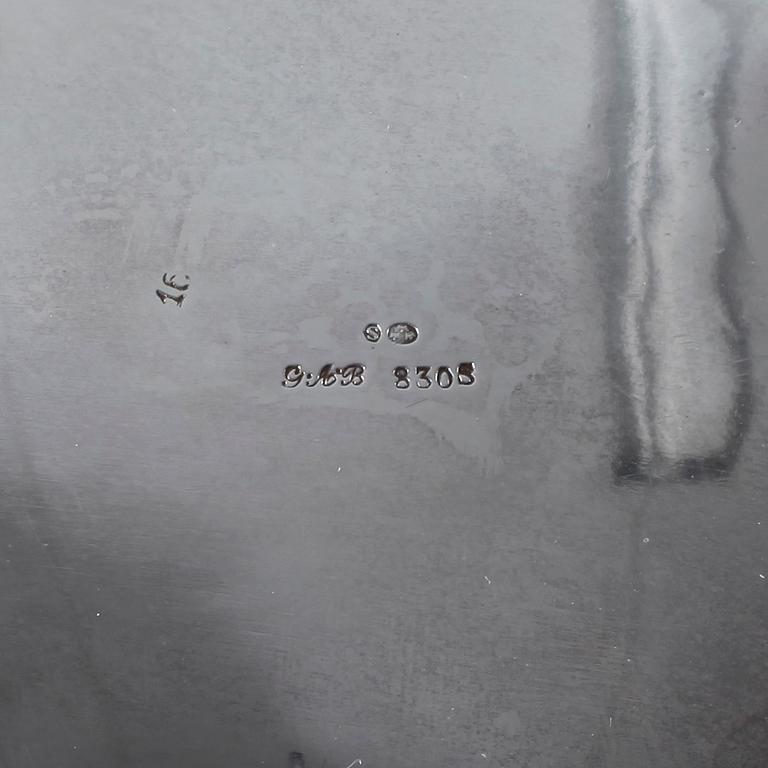 SKÅL, silver, importstämplar samt stämplad GAB, vikt ca 654 g.