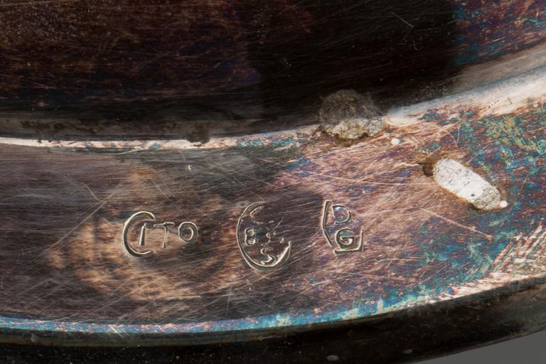 LJUSSTAKAR, ett par, silver 836/1000. Utländska stämplar.