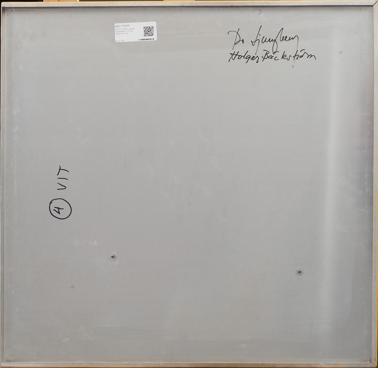 BECK & JUNG, diptyk, väggobjekt, a tergo signerade.