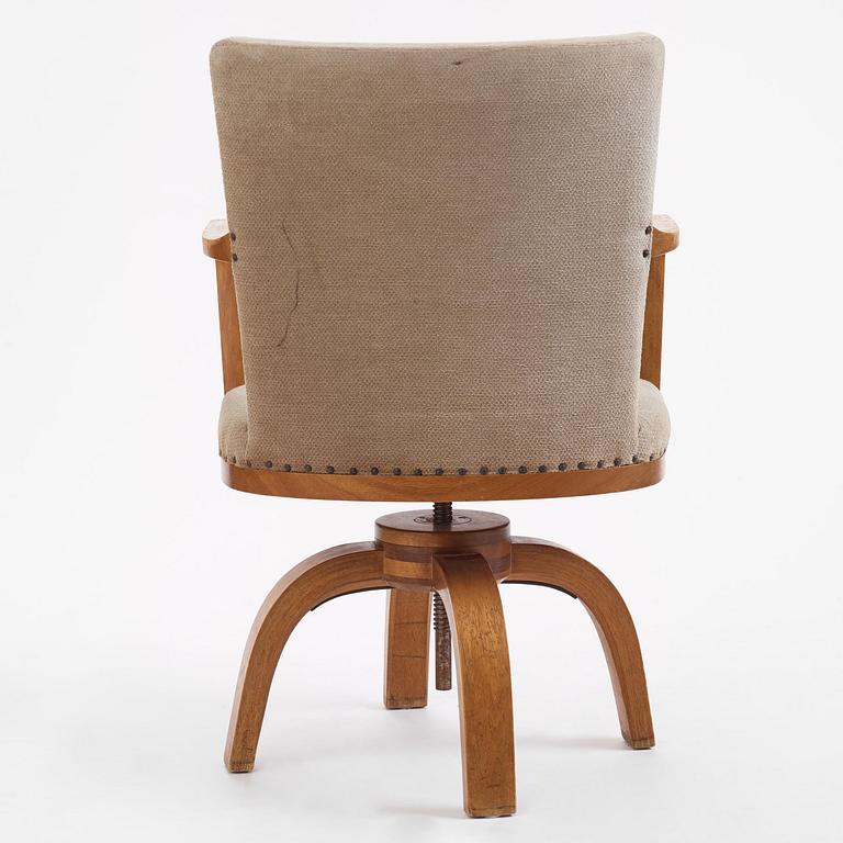 Axel Einar Hjorth, an "O.K." swivel chair, Nordiska Kompaniet, 1937.