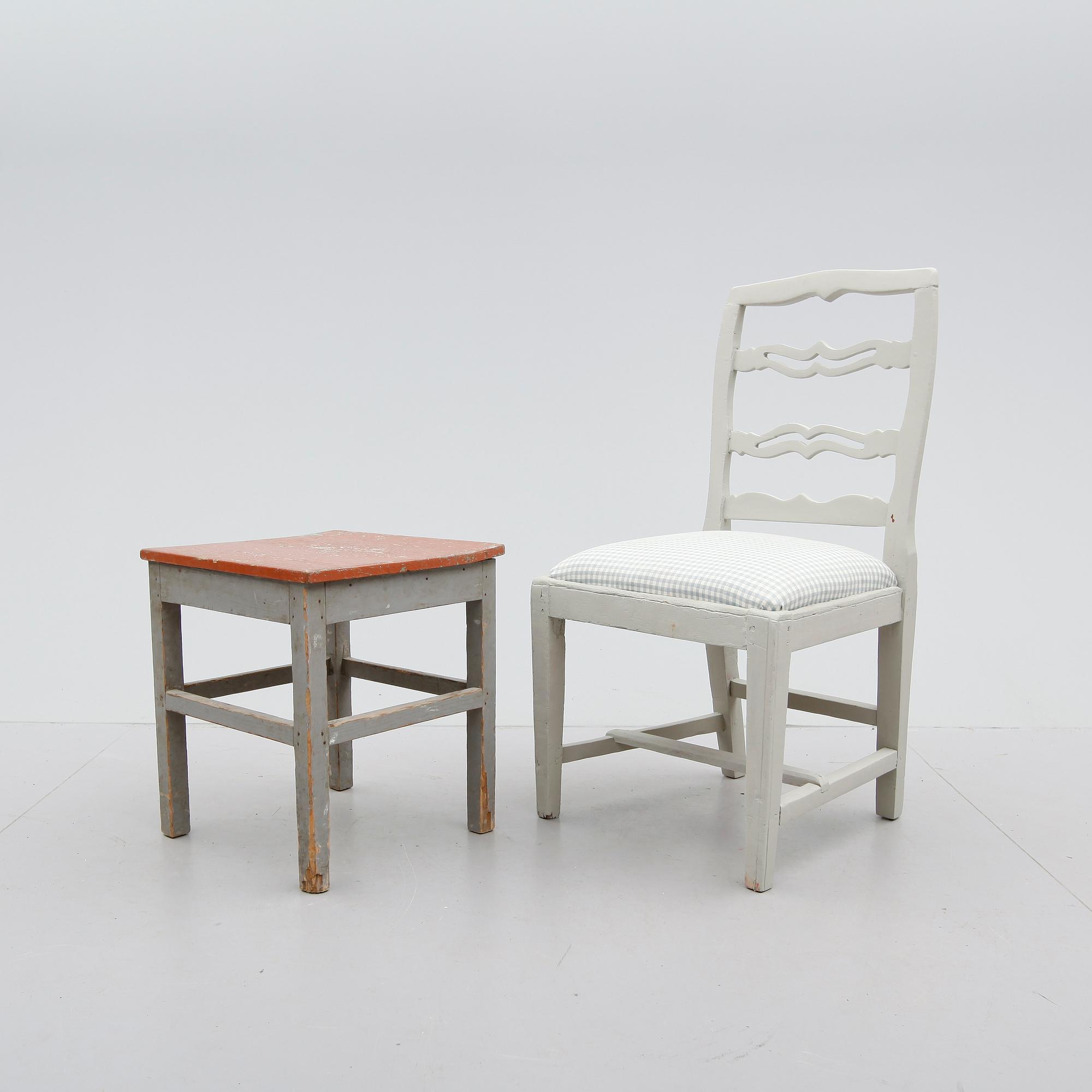 PALL OCH SKRATTSTOL, 1800-tal.