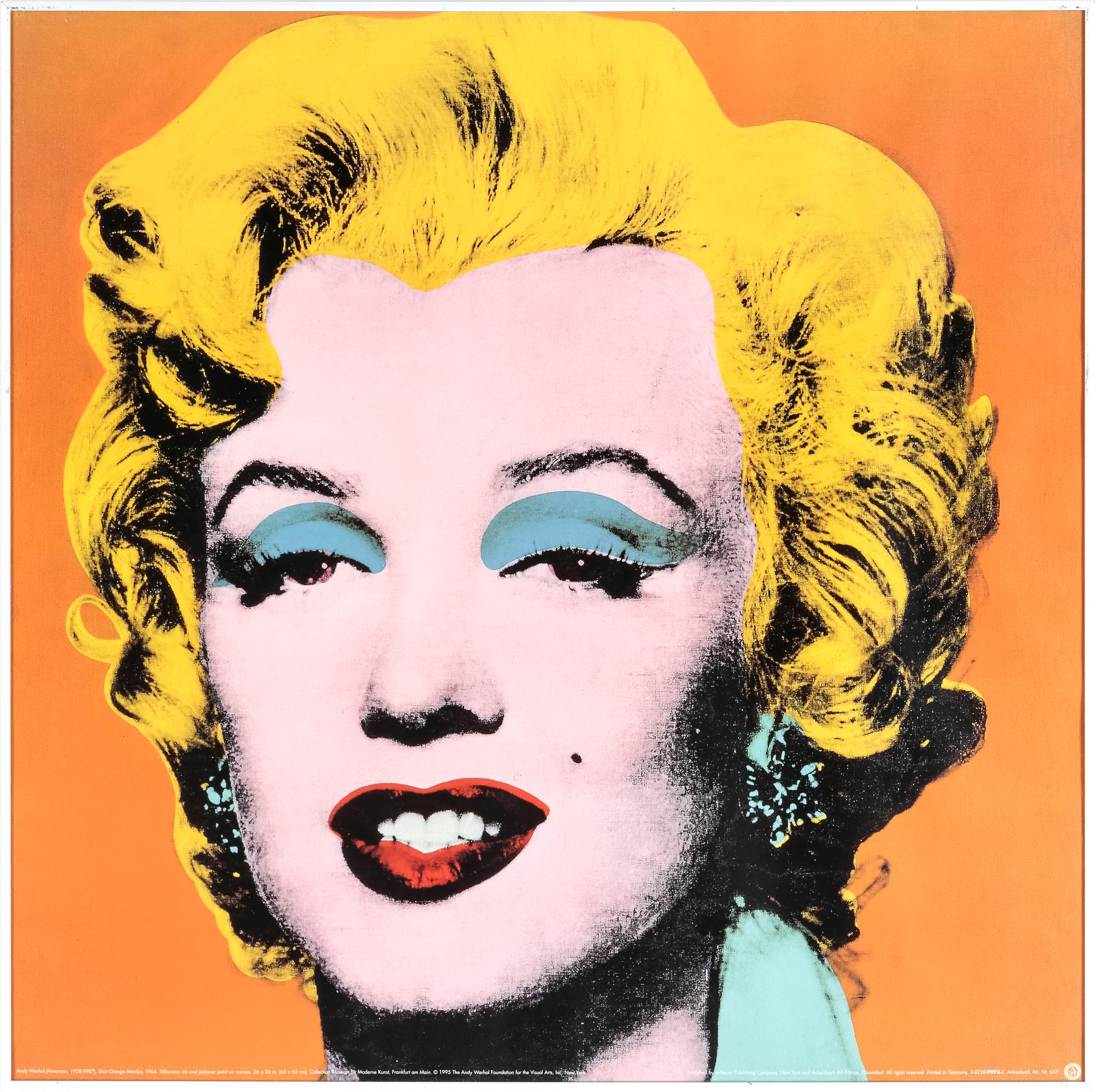 ANDY WARHOL, efter, offsetlitografi / poster, "Marilyn Monroe". Andy Warhol Foundation, 1995.