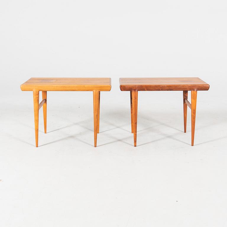 Johannes Andersen, a pair of 1960s jacaranda side tables Silkeborg Denmark.