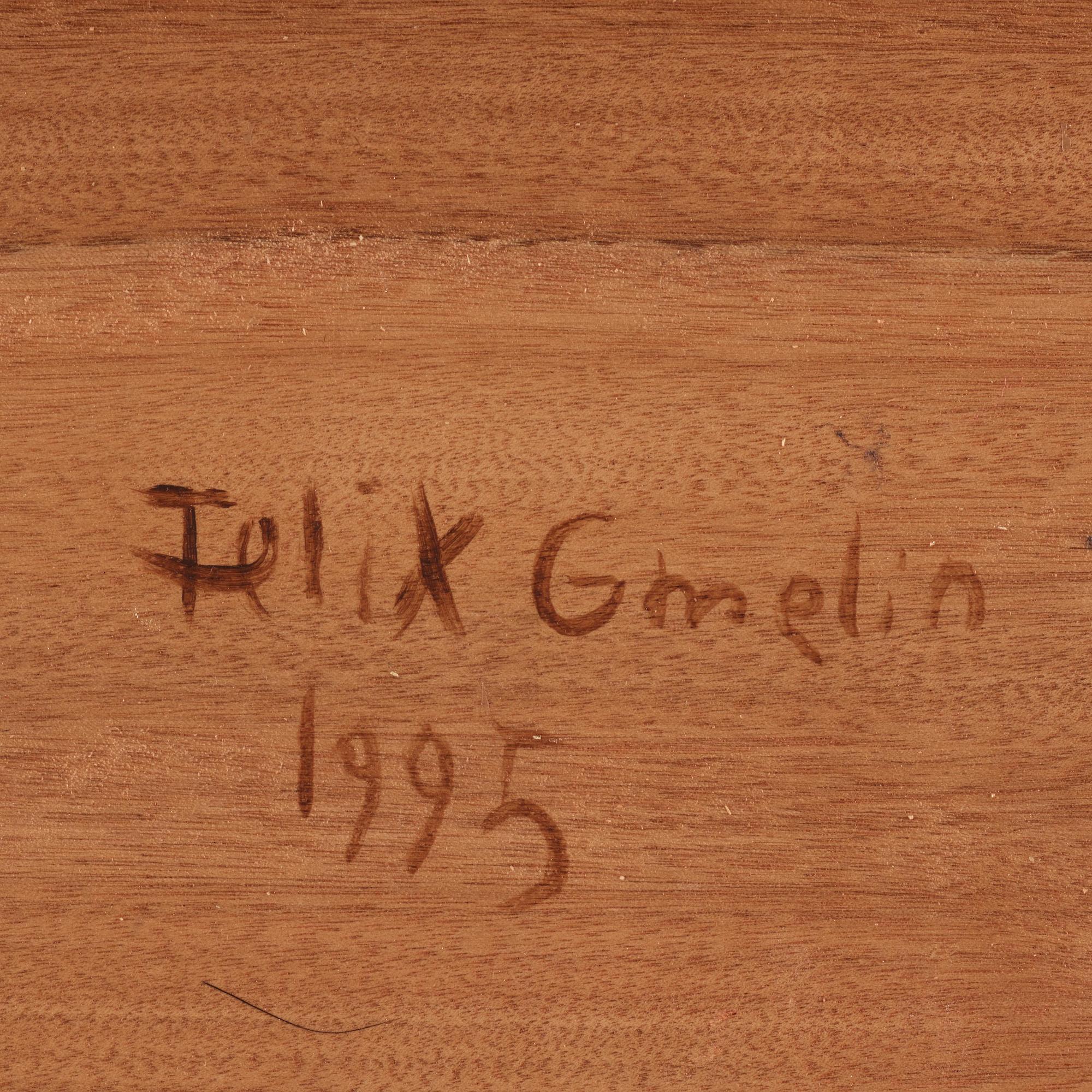Felix Gmelin, "En ny målning efter Rauschenbergs utsuddade de Kooning-teckning".