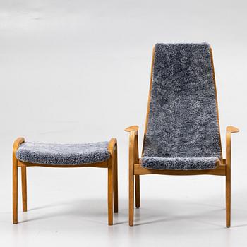 Yngve Ekström, Armchair with footstool, “Lamino”, Swedese.