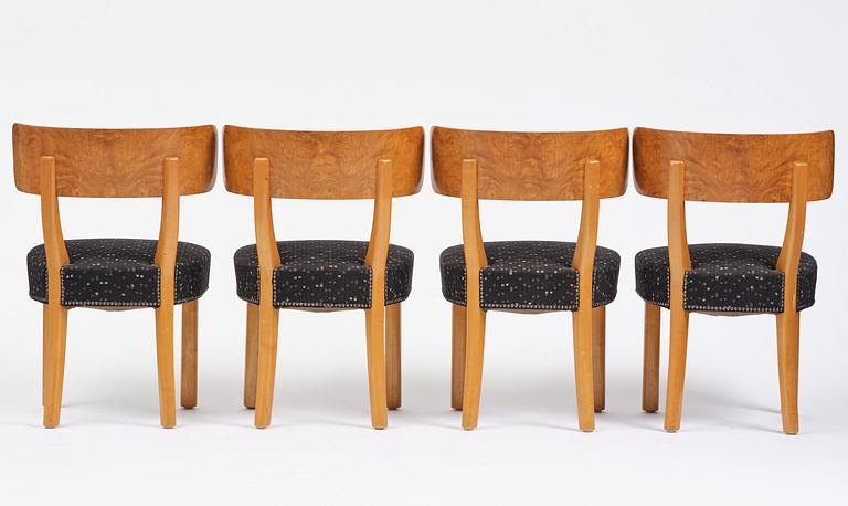 Axel Einar Hjorth, a five-piece "Birka" dining suite, Nordiska Kompaniet, Sweden, 1930s.