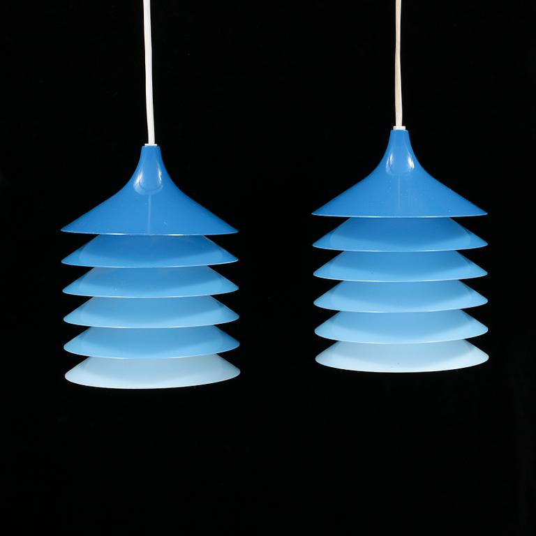 TAKLAMPOR, ett par, "Duett", IKEA, troligen 1970-tal, höjd 20 cm.