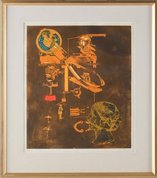 Endre Nemes · ENDRE NEMES, färglitografi, sign, daterad 1975 och numrerad III/X H.C