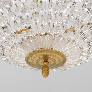 A late Gustavian style chandelier, 19th Century.
