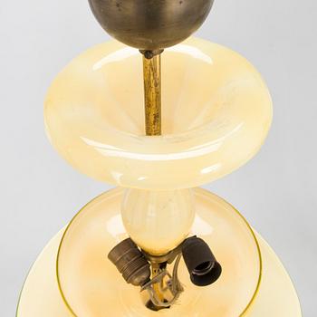 Paavo Tynell och Gunnel Nyman, taklampa, Köklax Glasbruk,  / Taito  1930-tal.