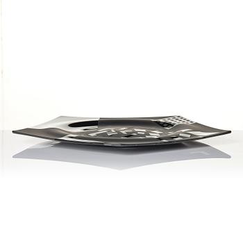 Oiva Toikka, a glass dish, Nuutajärvi Notsjö, Finland, probably unique.