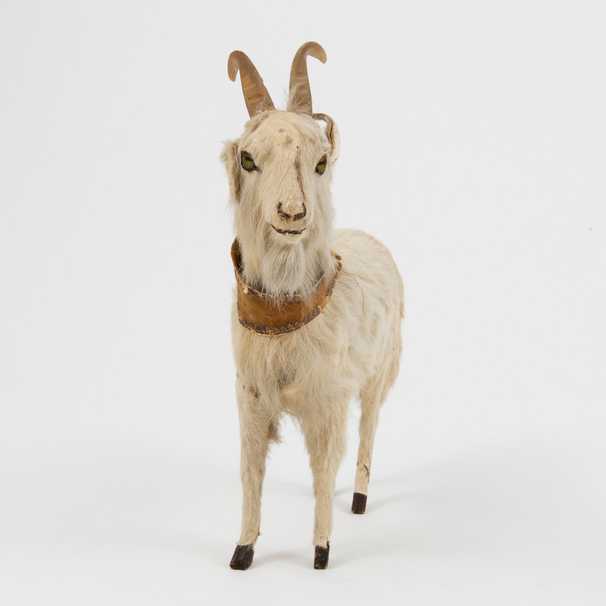 A 19th century toy goat Germany or France.