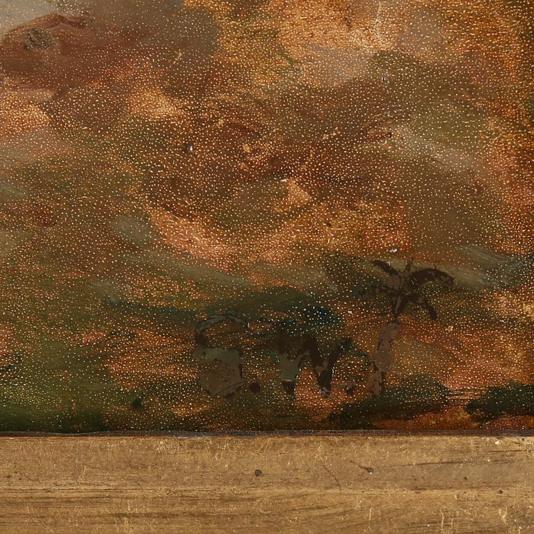 GUSTAF WILHELM PALM, olja på duk, Sverige, troligen 1850-1860s.
