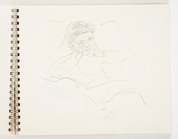 Lotte Laserstein, 4 skissböcker med blyertsteckningar.