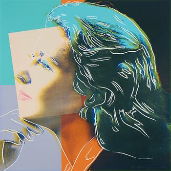 464. Andy Warhol, "Herself", from: "Three portraits of Ingrid Bergman".