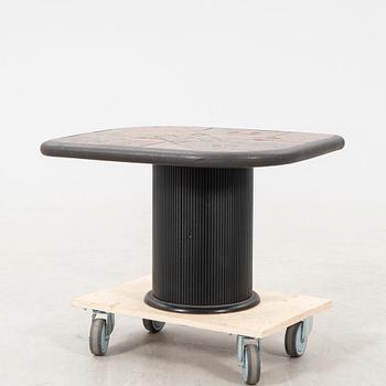 Paul Kingma, a stone coffee table signed 1970s.