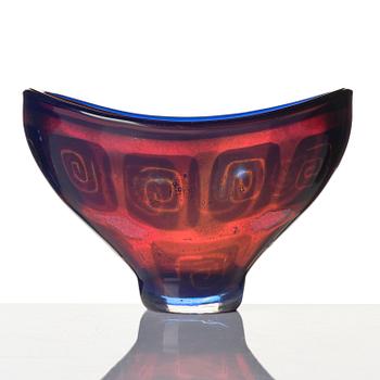 Sven Palmqvist, a ravenna glass bowl, Orrefors 1951, no 166.