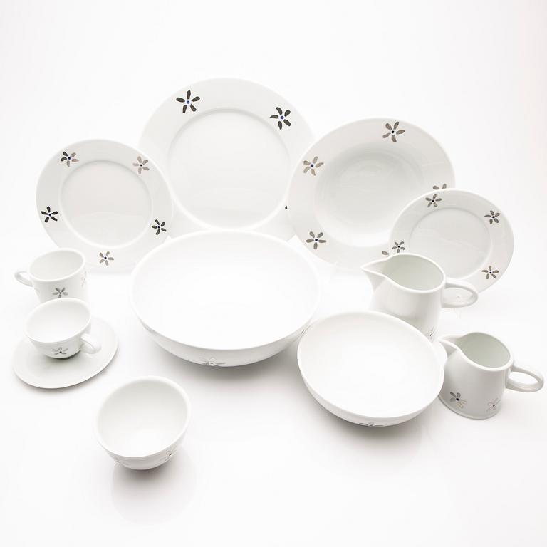 Jonas Bohlin, service pieces, 61 pcs, porcelain, "Qvint", Rörstrand.