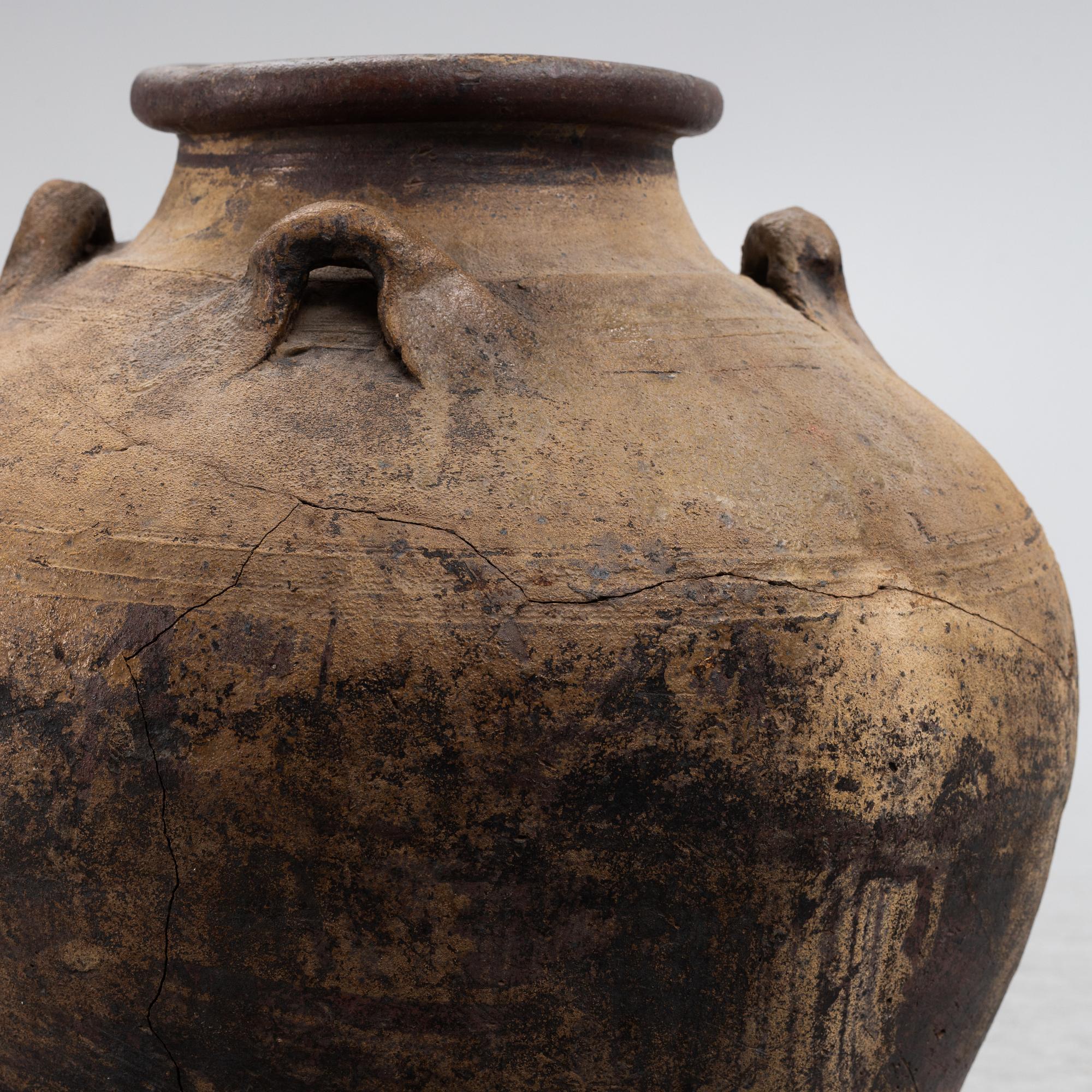 A ceramic vase, 19th century or older.