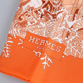 Hermès, a 'De Passage à Moscou' silk scarf.