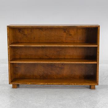 A stained birch bookcase, 1930's/40's.
