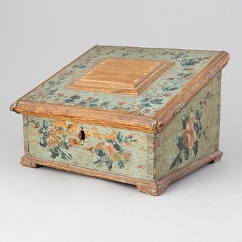 A swedish wooden box, late 18th century/early 19th century.