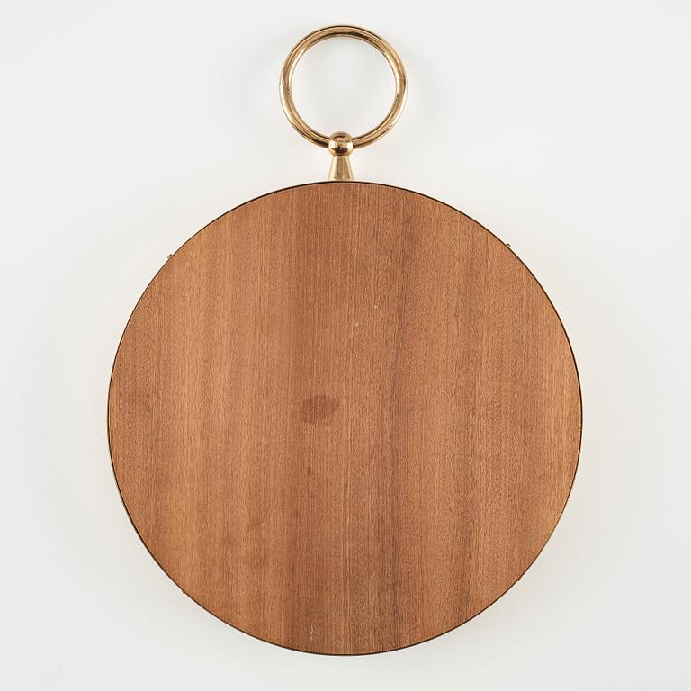 Piero Fornasetti, a brass framed mirror, Milan, Italy.