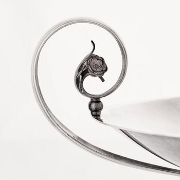 Atelier Borgila, skål, Stockholm 1930, sterling silver, komponerad av Erik Fleming.