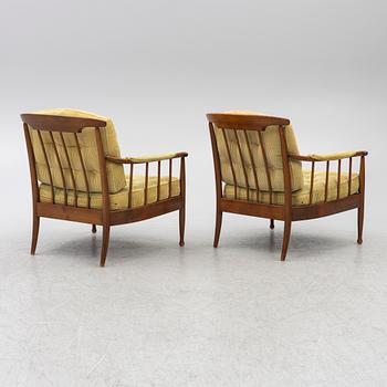 Kerstin Hörlin-Holmquist, A pair of "Skrindan" armchairs, OPE-Möbler, mid-20th century.