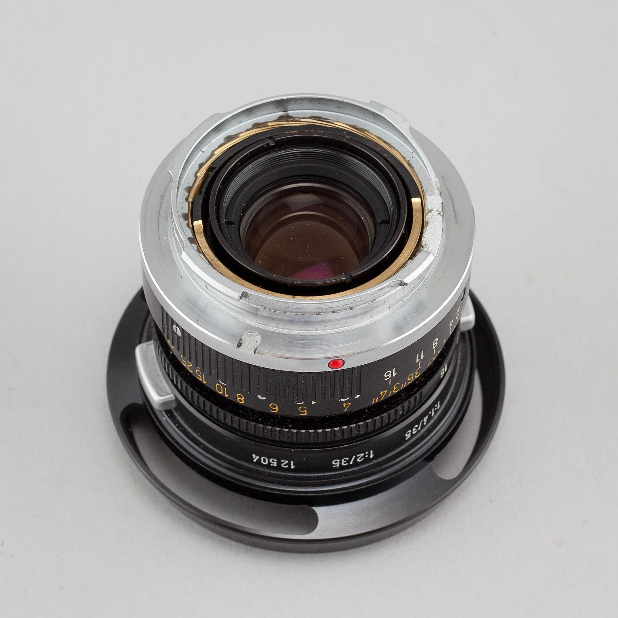 A Summicron lens, 1:2/35, nr 2539335, Ernst Leitz, Canada, second half of the 20th century.