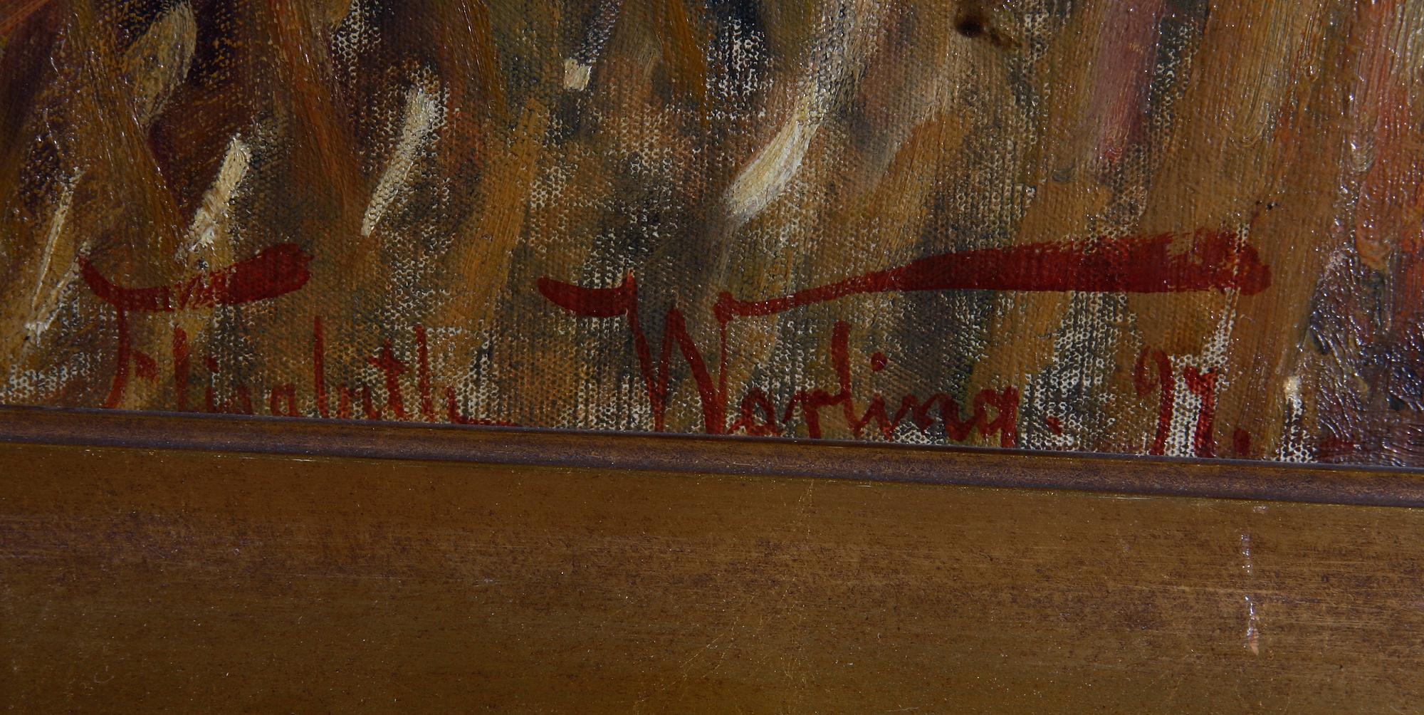 WARLING, ELISABETH. Olja på duk, sign o dat -97.