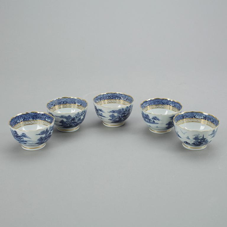 SERVISDELAR, 6 delar, Kina, Qing dynastin, omkr år 1800.