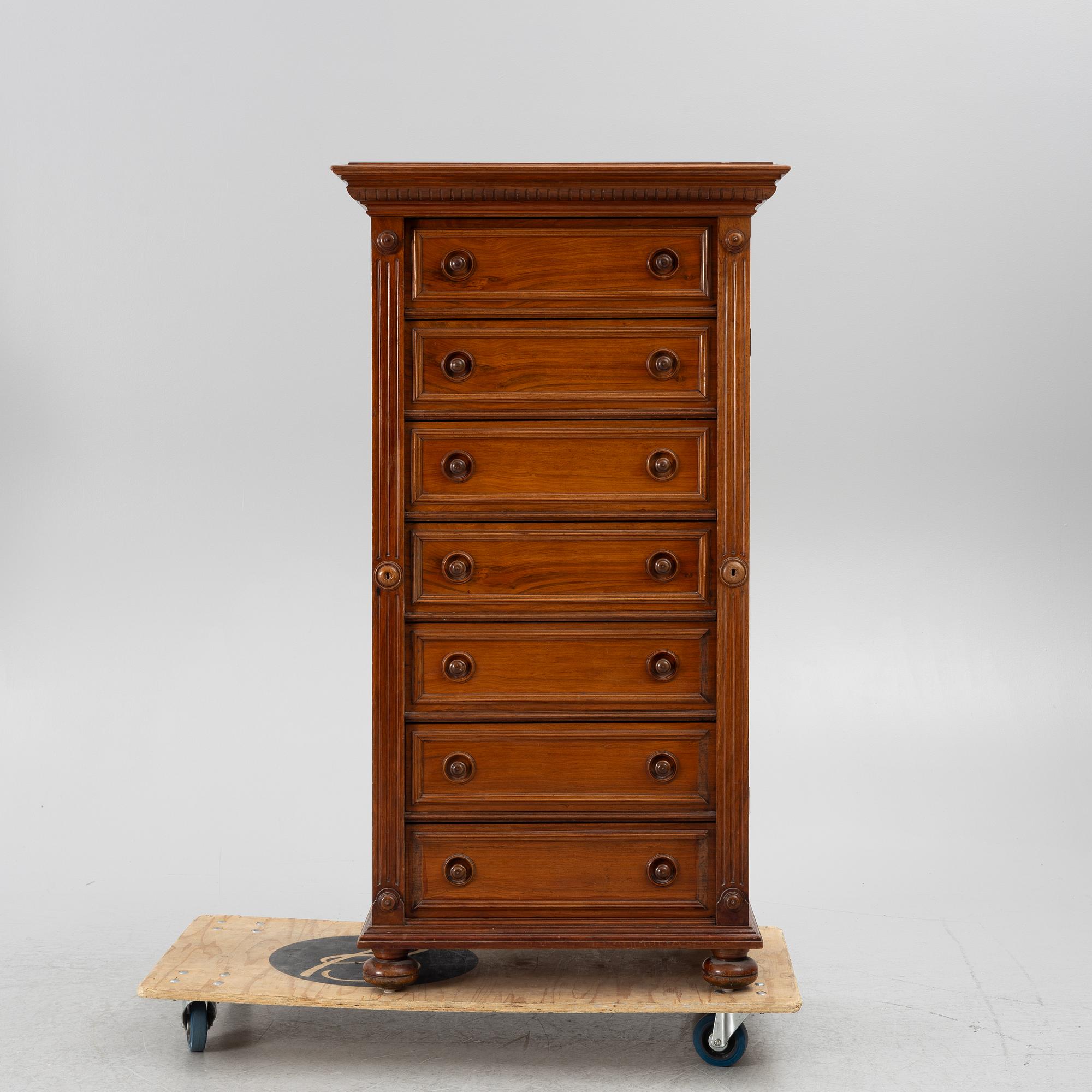 Gentleman's bureau, neo-Renaissance, circa 1900.