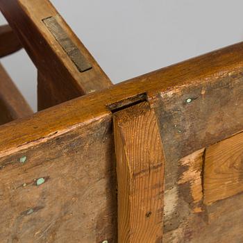 A trestle table, vernacular, Finland, early 19th century.