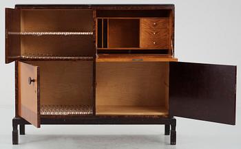 LINNESKÅP, art deco, 1930/40-tal.